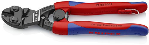 KNIPEX Tools – CoBolt Kompakter Bolzenschneider, mehrkomponentig, befestigte Befestigung, 20 Grad abgewinkelt (7122200TBKA)