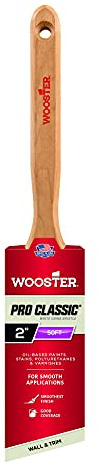 Wooster Brush Z1222-2 White Majestic China Bristle Angle Sash Paintbrush, 2 Inch