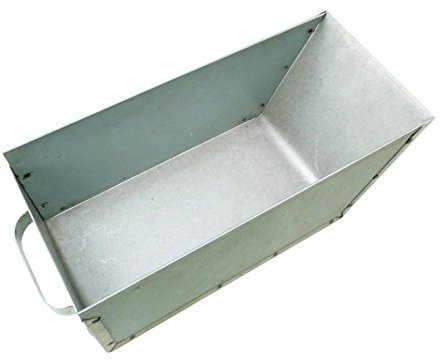 Schürer Metallwaren Aschekasten 30 x 14 x 11cm, Stahl, Klassisch, Silber