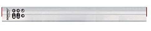 DEWEPRO® kombinierte Trapez/HA- Kartätsche aus Aluminium - Abziehlatte mit Kombiprofil - Richtscheit - Alulatte - Länge: 100cm (1m)