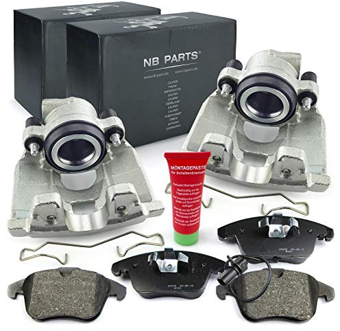 NB PARTS Bremssättel Bremsbeläge Satz vorne passend für Audi A4 B8 8K2 8KH 8K5 A5 8T3 8F7 8TA