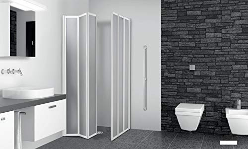 Box doccia 79/80+119/120,3+3 pannelli pieghevoli,lastre acrilico per disabili