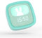 MOB – MOBILITY ON BOARD Réveil et Veilleuse pour Enfant Billy Clock - Motif Lapin - Face Avant Tissu - Cadre Plastique Soft-Touch - Programmation de la Date, de l'Heure et de 3 Alarmes (Turquoise)