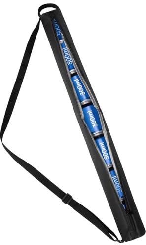 Golf-Kühltasche Isolierter Bierhülle für 7 Dosen Golftaschenkühler mit Schultergurt für Strand, Party, Picknick, Reisen, Outdoor-Sport (Schwarz)