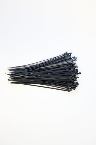 Schneider Electric Thorsman Bridas de 100 unidades, de poliamida, 200 x 3,6 mm, color negro, diferentes tamaños, bordes redondeados lisos, muy duraderas, bridas autoblocantes para gestión de cables