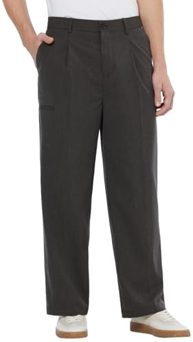 Scotch & Soda Pantaloni Chino da Uomo mélange con Dettagli tascabili, Grigio Scuro mélange, 29W x 32L