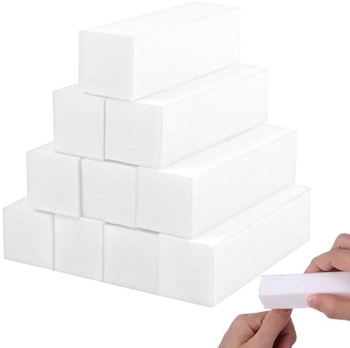 10 Pièces Bloc Polissoir Ongles,Polissoir A Ongle,Buffer Ongles,Polissoir Ongle,Polisseur Ongle,Lime De Polissage Professionnelle Pour Poncer Les Ongles En Acrylique Ou Gel Naturel