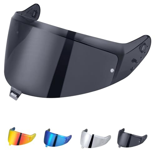 JQF Gear Visière de Casque pour Shark SKWAL i3/RIDILL 2/ D-SKWAL 3 | Visiere Casque Moto de Protection Contre Le Vent Moto,Lentille de Remplacement de Visière de Casque de Moto