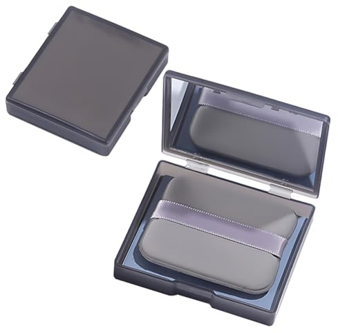 JUGUTA 100Pcs Löschpapier, Oil Control Paper + 1 Spiegel + 1 Puderquaste, Blotting Paper Gesicht Kontrolle Von Glanz Und Sebum Für Alle Hauttypen, Blotting Paper