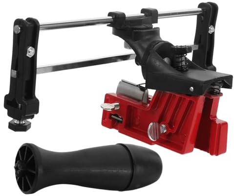 TOBBOMEY Guide Affûtage pour Chaîne de Tronçonneuse Outil Portable Léger pour Affûter Rapidement et Améliorer Efficacité de Coupe