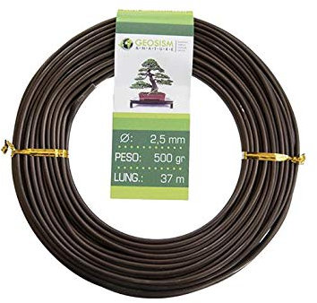 Filo di alluminio ramato (alluminio-ramato) Geotools 2,5 mm per bonsai, 500 gr, 37 m