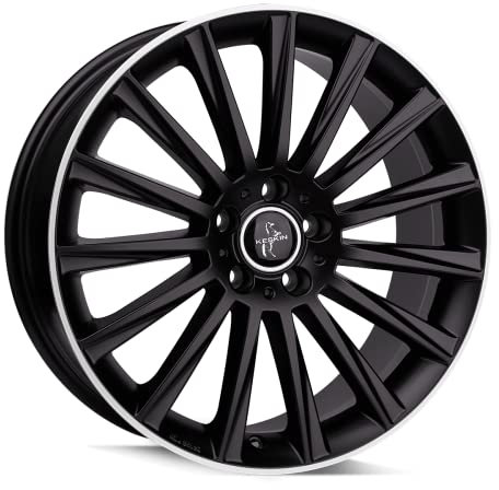 Keskin KT18 8JX18 5/112 ET30 72.6 Jante en aluminium poli noir mat