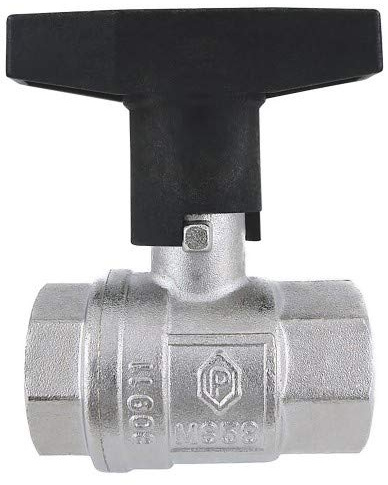 ISO Heizungs-Kugelhahn 3/4“ Zoll DN 20 PN 25 mit T-Griff und langem Schaft zum Isolieren - Kugelhahn-Absperrung speziell für isolierte parallel verlegte Leitungen
