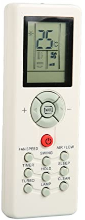 ASHATA Remplacement de la Télécommande du Climatiseur pour Chigo pour Zenith General pour Maistro pour York pour Blueway, Télécommande Universelle pour Climatiseur, Télécommande Ergonomique