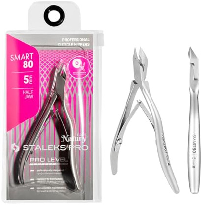 STALEKS PRO by Natury Nails Pinza professionale per cuticole 5 mm. Acciaio inossidabile. Smart 80-5