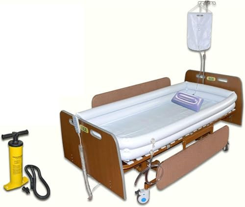 Aufblasbare Badewanne, Duschbadewanne, Waschbecken-Set, Medizinische aufblasbare Badewanne aus PVC für Erwachsene mit Behinderung, Hilfsmittel zum Baden im Bett, für behinderte ältere bettlägerige P