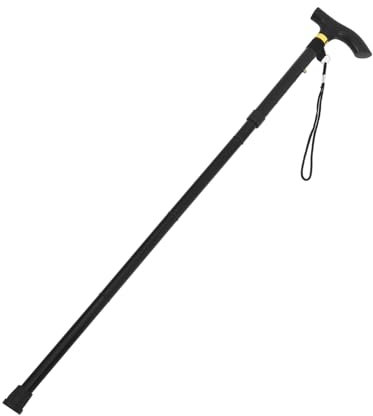 TOVINANNA Canne De Marche Sections Alliage Aluminium Antidérapante Stabilisée Avec Verrouillage Réglable Pour Seniors Aide à Équilibre Marche