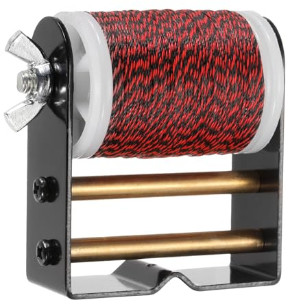 PATIKIL Archery Bow String Serving Thread Jig 131 Yard/120M, 0.02 / 0.4mm Dia Bowstring Thread for Tying Peep Sight Nock Compound Recurve Bow, Red/Black