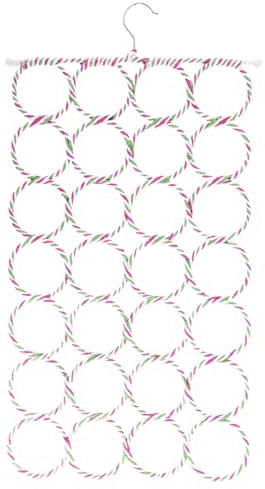 Cucina completa senza frigorifero Scarf Hanger ~ 1 supporto Multiple Purpose per chiusura ~ Clutter Removing and Saving Hanger for Scarves Shawl Belt & Accessories ~ Scarf Hanger (rosa, taglia unica)
