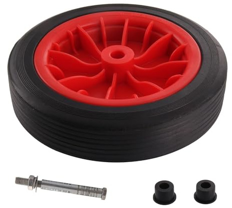 CROWNSHOP Wheelbarrow Wheel 12 Trolley Wheels Replaceable Puncture Wheels 3.50-4.00/8 + 120mm Rubber Tire for Most Unicycles Truck Garden Trolley Wheel Barrows (2)