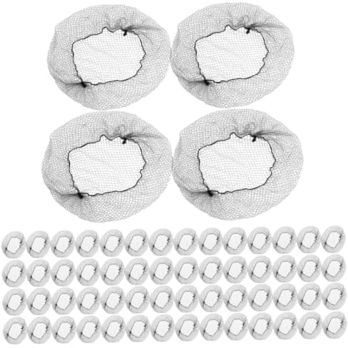 SAFIGLE 100 Stück Transparente Haarnetze 20 Zoll Unsichtbare Haarknotennetze Aus Weichem Haarnetzmaterial Damen Haarknotenabdeckung Für Partys Hochzeiten Bühne