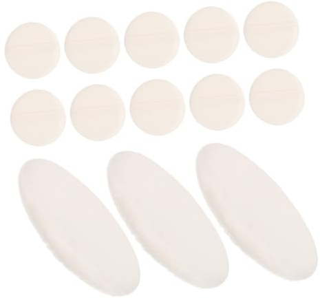 BESPORTBLE 15stücke Velours Puderquaste für Babypuder Runde Puderquaste für Körperpuder Babypuder Applikator Große Tragbare Weiche für Körperpflege