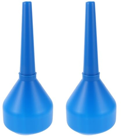 GLEAVI Lot de 2 entonnoirs à carburant avec filtre : Entonnoir à huile à large ouverture avec filtre pour le remplissage de fluides moteur, de transmission et d'huile diesel (voiture, moto,