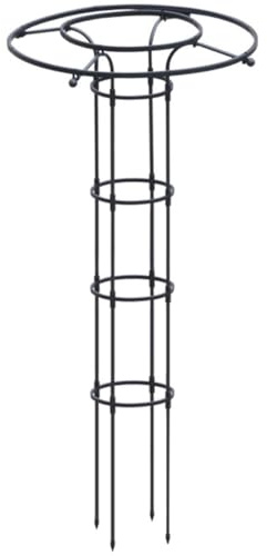 Soporte para Plantas, Enrejado de Jardín Tipo Obelisco, Estructura Vertical para Rosas, Clemátides y Enredaderas, Torre de Soporte para Macetas y Exterior, Trepadoras 150 cm