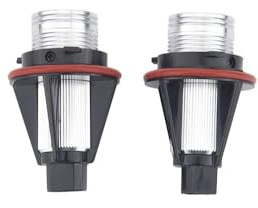 LED Faros Angel Eyes para Coche 2 bombillas de ojos ángel azules for coche, compatibles con BMW E39, E53, E83, E60, E61, E64, E65 y E66