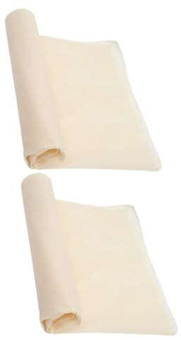 OATIPHO Garza Alimentare per Filtrare Latte di Soia 60 Cm, Panno Filtrante Riutilizzabile per Tofu e Cottura a Vapore, Set 2 Pezzi per Cucina e Preparazioni Alimentari