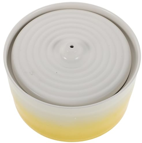 MUCKLILY Fuente de Agua para Gatitos y Gatos Cerámica 1300 ml con Calefacción Dispensador Automático Silencioso con Circulación de Agua Fresca para Perros