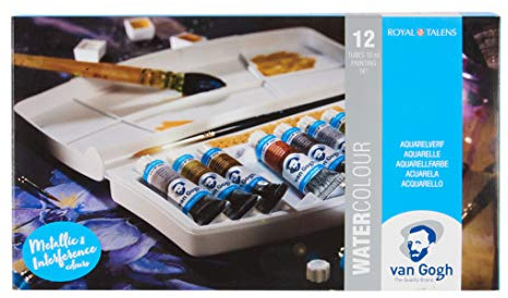Royal Talens Van Gogh Pocket Aquarellfarbe Set-Metallic & Interferenzfarben