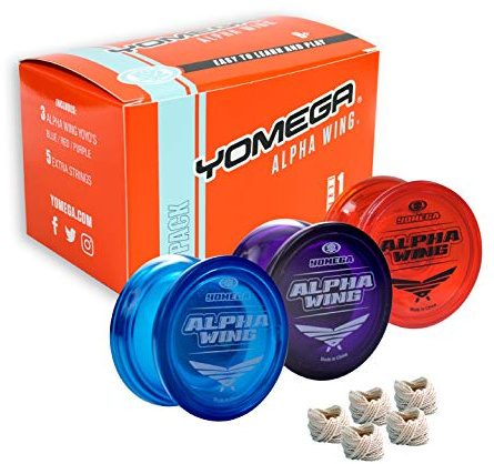 Yomega 3X Alpha Wing Yoyo, fixed axle yo-yo designed for beginner. string trick play and fixed axle enthusiasts! (Classic)
