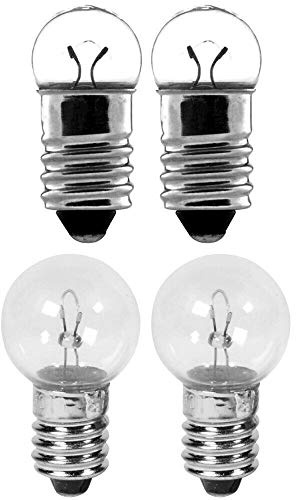 cyclingcolors Ampoule Velo Avant Arriere 6V 0.6W 2.4W (4 PCS) FEU Dynamo CULOT A Visser E10 Phare Cycle