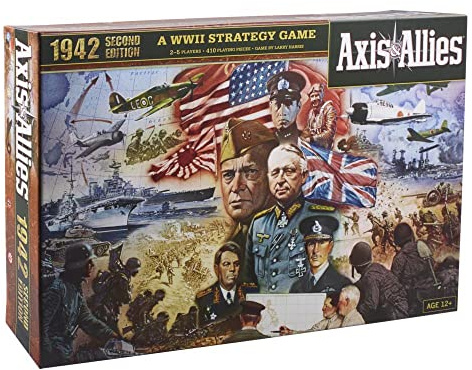 Hasbro Avalon Hill Axis & Allies 1942 Segunda Edición Segunda Guerra Mundial Juego Estratégico Edad 12+ 2-5 Jugadores F3151 Multi