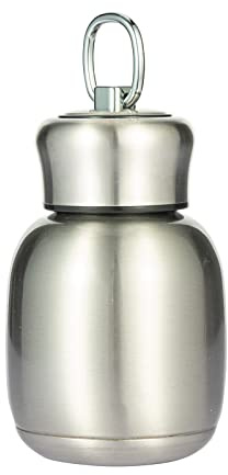 200ML Mini Thermosflasche Vakuumflasche Wasserflasche Auslaufsicher Silber | Vakuumisoliert, Auslaufsicher, für Warm Und Kalt, Ideal für Zuhause, Outdoor, Reisen