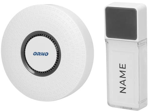 ORNO Torino II AC Funkklingel Aussen Wasserdicht Batterielos mit Lernsystem 58 Töne 5-stufige Lautstärkeregelung