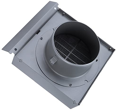 Sortie d'échappement de ventilateur, capuchon de ventilateur de ventilation solide gris pour sortie d'air de hotte de gamme pour la ventilation intérieure et(100 mm de diamètre de tuyau)