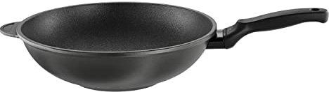 RÖSLE CADINI Padella wok,resistente rivestimento antigraffio ProResist,realizzata in alluminio riciclato,adatta ai piani ad induzione,lavabile in lavastoviglie,32 cm