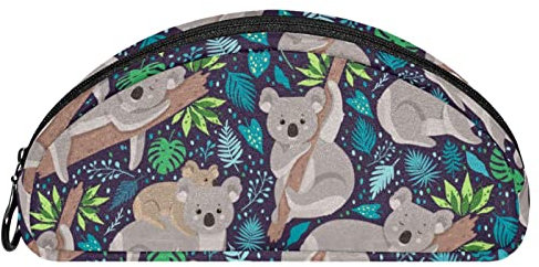 Lurnise Mäppchen Dschungelstamm-Koala Weicher Reißverschluss-Bleistift-Organizer, Make-Up-Taschen