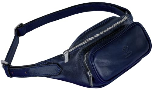 Leder Hüfttaschen Damen & Herren Bauchtasche Gürteltasche Crossbody Tasche - Time Resistance