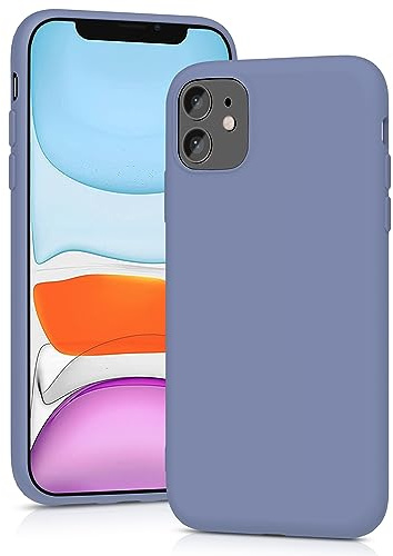 YATWIN Silicone Case for iPhone 11, Soft-Touch, Shockproof, DustProof, Antiskid Full Body Armour Phone Cover for Apple iPhone 11 - Lavender Grey