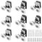 FUNSUEI 8PCS 23mm Shower Door Rollers, Shower Screen Rollers, Sliding Shower Door Wheels, Shower Door Wheels for Shower Enclosures, Shower Cabins and Steam Cabins, Suitable Glass Thickness of 4-8mm