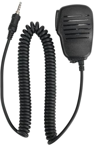 Retevis Haut Parleur Radio Microphone à Main 1 Pôle 3,5 mm Compatible avec RM01/RT55/RA26 Talkie walkie Marin (1 Pièce)