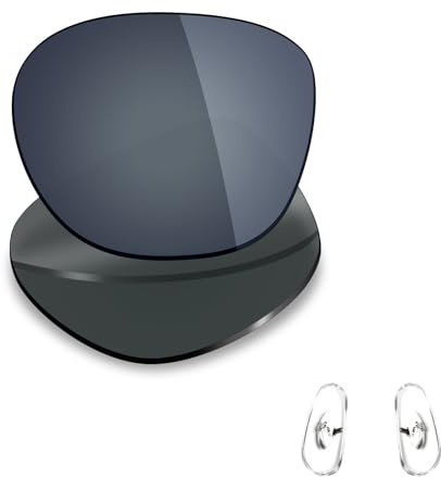 Mryok Lenti di ricambio e naselli per Ray-Ban RB3588 55mm - Opzioni, Polarizzato - Nero Ir, Taglia unica