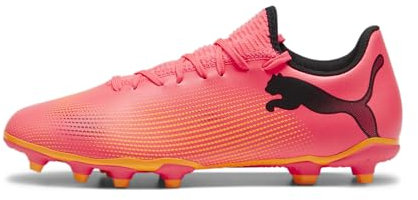 PUMA Herren Future 7 Play Fg/Ag Sneaker, Sunset Glow Black-Sun Stream, 43 EU
