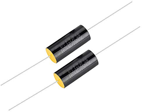Gavigain 2 Stück Kondensator-Frequenzteiler, Kapazität, Audio-Lautsprecher, Kondensator, Kapazität, Hi-Fi-Audio-Lautsprecher, Frequenzweiche, Schallfilter, Frequenzverteiler (2.2uF)
