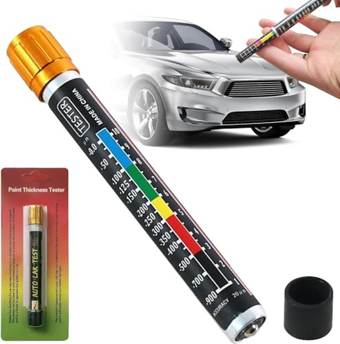 Misuratore di spessore della pellicola di vernice per auto, rilevatore di danni alla carrozzeria con scala di punta magnetica, serve per rilevare lo spessore invisibile dello strato di vernice sul