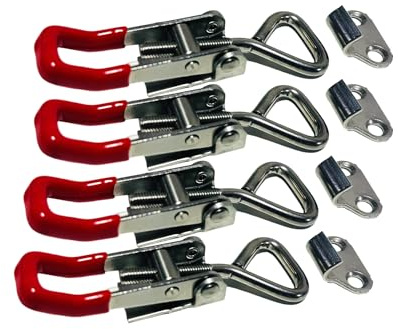 Toggle Latch Clamp, Model Number 4001, 304 Stainless Steel, Adjustable Pull Type, 4 Sets/Box