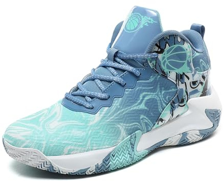 Moudn Basketballschuhe für Herren hohe Freizeitschuhe sportliches Gehen Mesh bequemer Sportschuh zum Laufen im Freien modischer leichter Sneaker